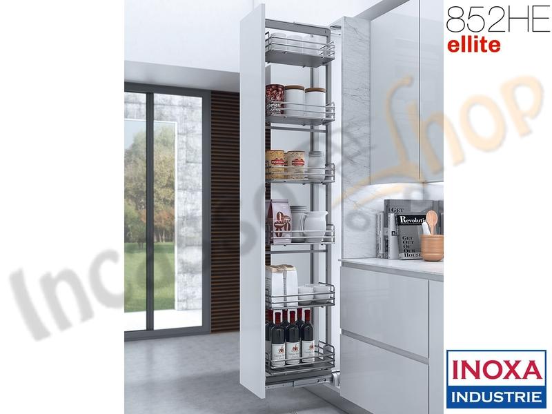 Colonna Estraibile ELLITE 852HE Min 218 Max 253 Larg.30 Ardesia + 5 Cesti ARDESI