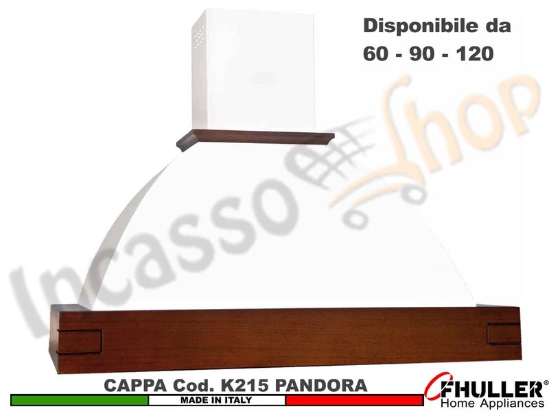 Cappa Rustica PANDORA 60/90/120 Legno Frassino/Tiglio Grezza + MOTORE 420 m³/h