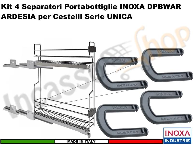 Separatore Portabottiglie Grigio per Cestelli Gold - Cromatica 1104-3104-1124-1114-1106W