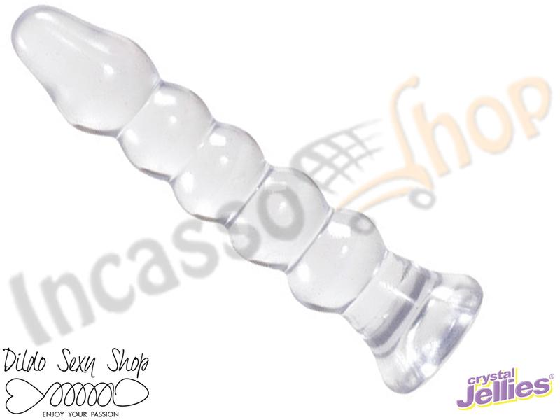 Cuneo Anale Doc Johnson 7005-01-CD Crystal Jellies® 5,5" Bumps Anal Plug Clear